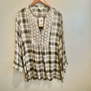 Plaid Tunic - NWT